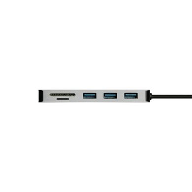 USB 3.1 Type-C 3-port HUB USB3.0 Grand-X , SD/MICRO SD reader + TypeC (SG-510)