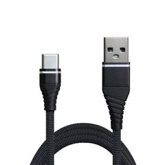 Кабель Grand-X USB-Type C NC-012 2A, 1,2m, Black.Упаковка-гифтбокс с окном