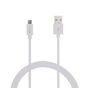 Кабель Grand-X USB-micro USB PM025W,100% мідь, 2.5m, White BOX