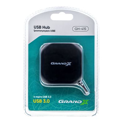 USB хаб Grand-X Travel 4 порти USB3.0 (GH-415)