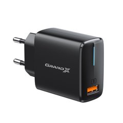 Зарядное устройство Grand-X Quick Charge QС3.0 3.6V-6.5V 3A, 6.5V-9V 2A, 9V-12V 1.5A USB (CH-550B)