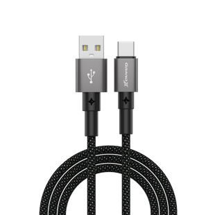Кабель Grand-X USB-TypeC PC-08B 3A, 1m нейлон