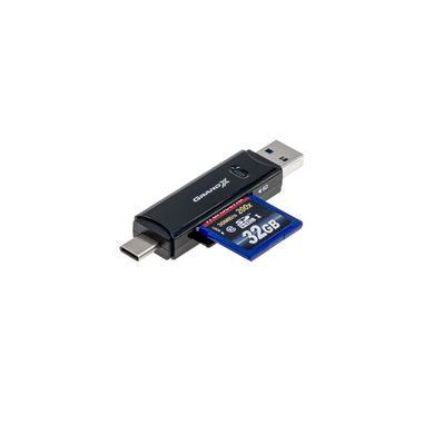 3 в 1 Картрідер USB3.0/TypeC/microUSB/ до 2Tb SD/SDHC/SDXC/MicroSD/MicroSDHC/XC CR-575