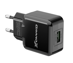 Зарядное устройство Grand-X CH-03B USB 5V 2,1A Black с защитой от перегрузки