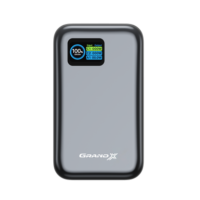 Универсальная мобильная батарея Power Bank Grand-X PB-2065G 20000 mAh 65W черный