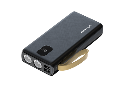 Универсальная мобильная батарея Power Bank Grand-X PB-22BC 20000 mAh PD + фонарь, черный