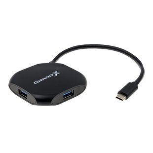 USB хаб Grand-X Travel TypeC 4 порти USB3.1 (GH-417)