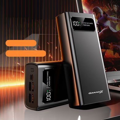 Универсальная мобильная батарея Power Bank Grand-X PB-30BC 30000 mAh PD черный