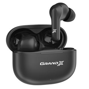 Навушники Bluetooth вакуумні з мікрофоном Grand-X GB-99B Black, Підключення через Bluetooth