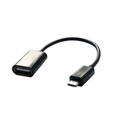 Кабель Grand-X USB OTG з'єднувальний USB A(F)-microB (GXOTG2)