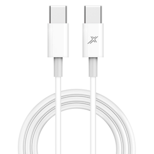 Кабель Grand-X Type-C Type-C 60W для быстрой зарядки White CC-03W