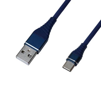 Кабель Grand-X USB-Type C NC012 2A, 1,2m, Blue.Упаковка-гифтбокс с окном