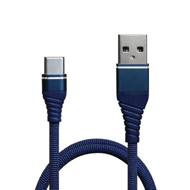 Кабель Grand-X USB-Type C NC012 2A, 1,2m, Blue.Упаковка-гифтбокс с окном