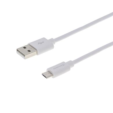 Кабель Grand-X USB-micro USB PM015W 2,1A, 1,5m, 100% медь, White. Упаковка гифтбокс с окномю